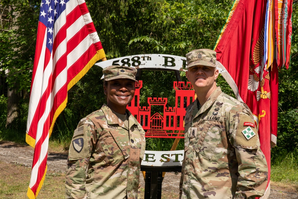 588th Brigade Engineer Battalion Change of Command