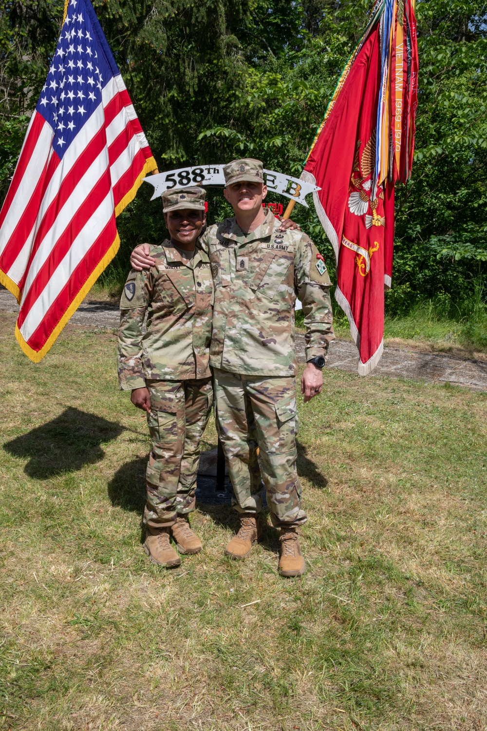 588th Brigade Engineer Battalion Change of Command