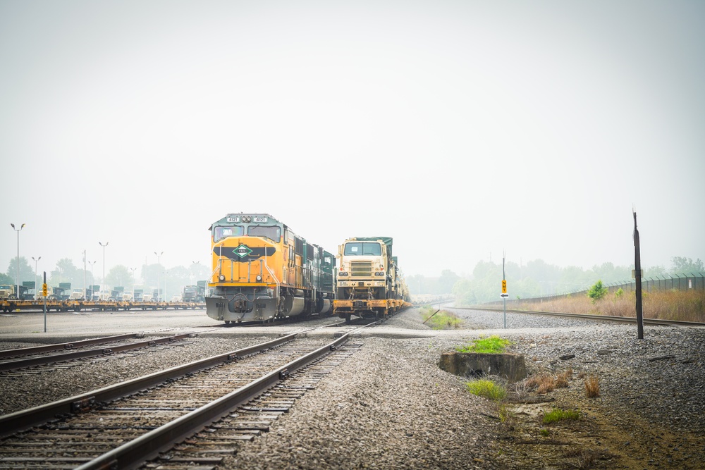 U.S. Army Reserve Units Unite for Railhead Operations at Fort Knox, KY