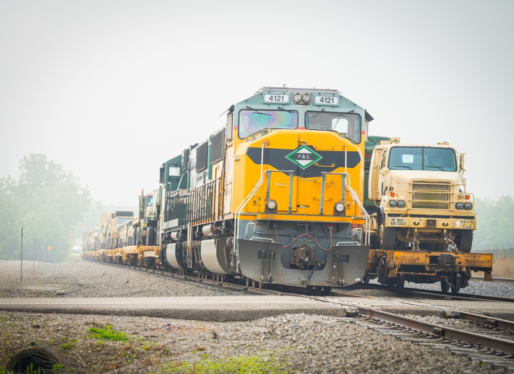 U.S. Army Reserve Units Unite for Railhead Operations at Fort Knox, KY