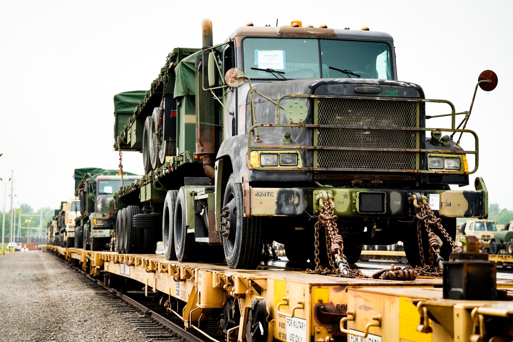 U.S. Army Reserve Units Unite for Railhead Operations at Fort Knox, KY