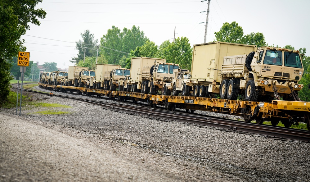 U.S. Army Reserve Units Unite for Railhead Operations at Fort Knox, KY