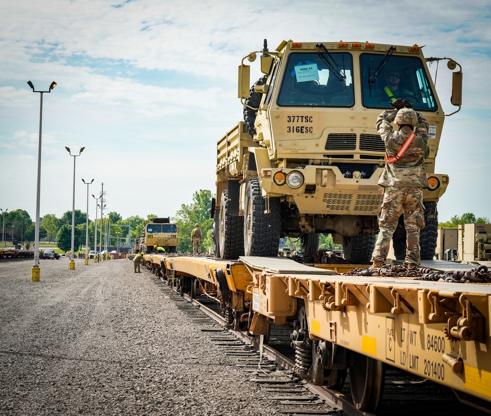 U.S. Army Reserve Units Unite for Railhead Operations at Fort Knox, KY