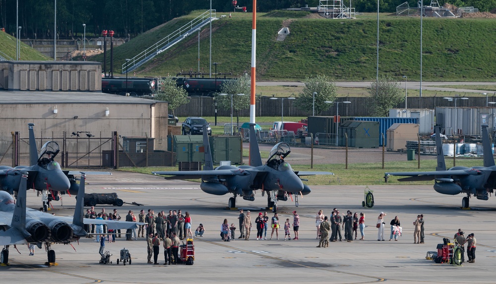 494th FS aircrew return from deployment 2024