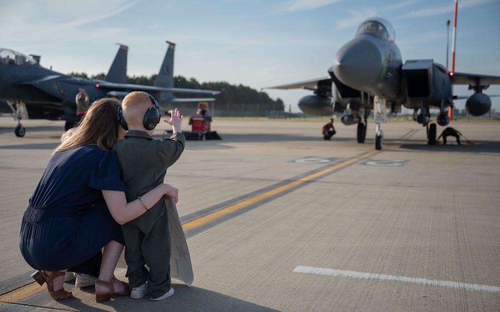 494th FS aircrew return from deployment 2024