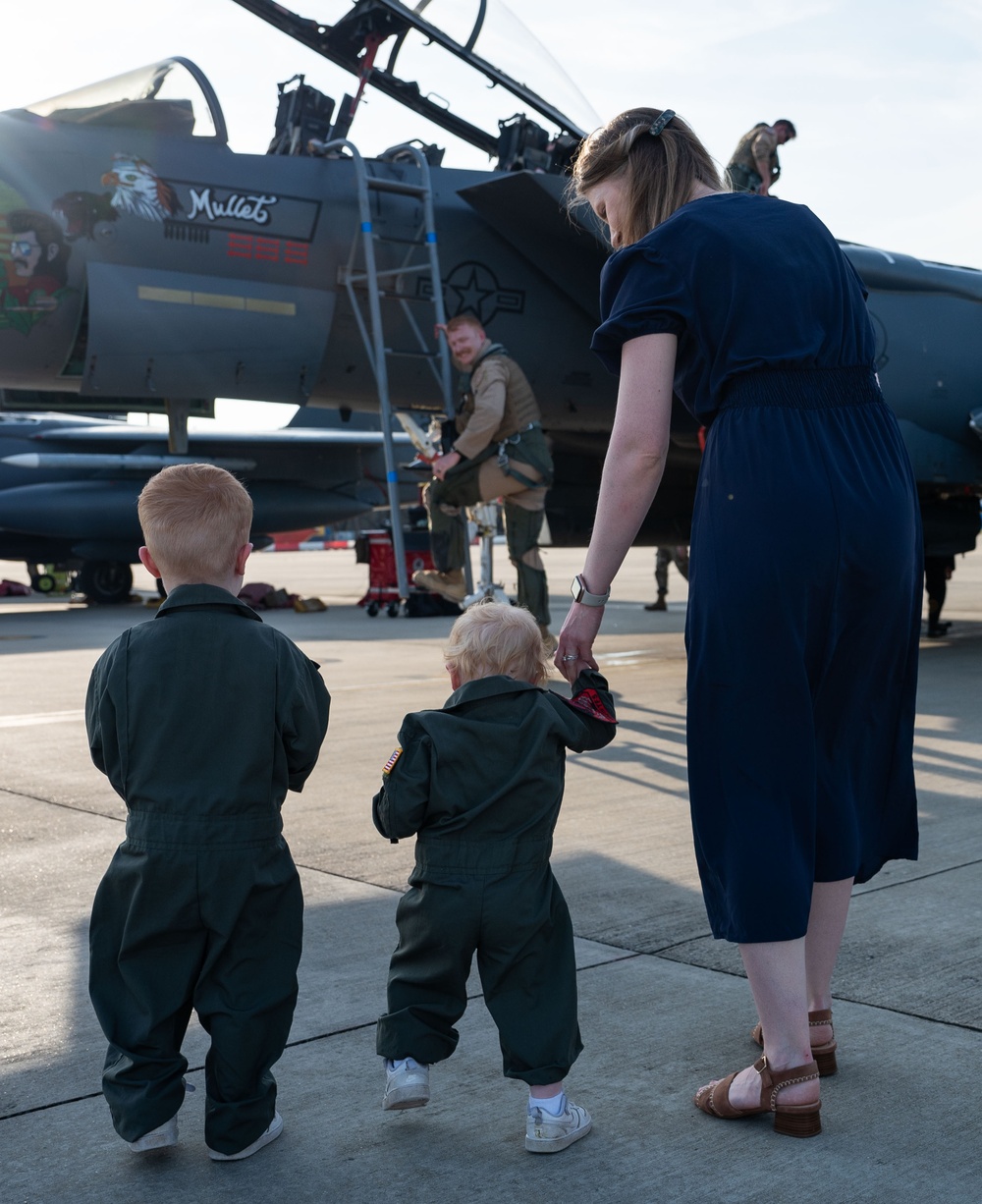 494th FS aircrew return from deployment 2024