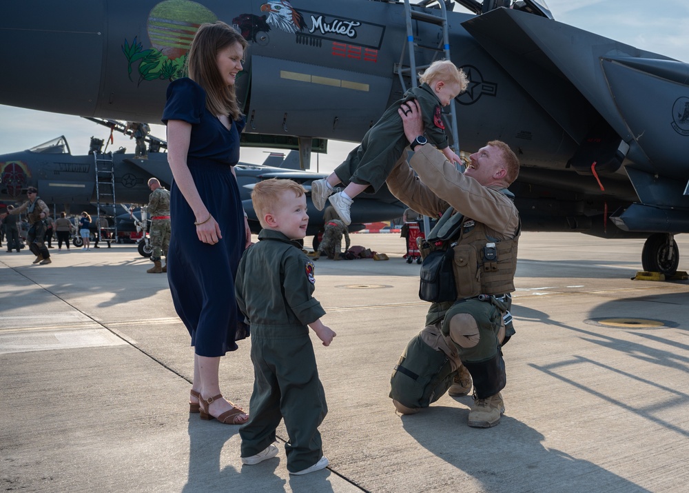 494th FS aircrew return from deployment 2024