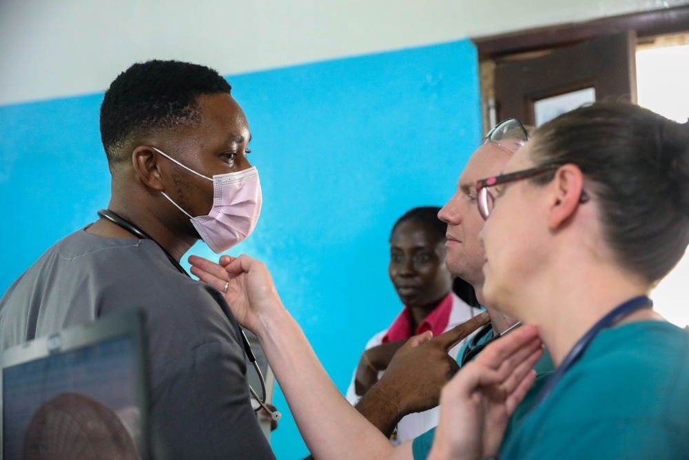 U.S. Army and Air Force and Ghanan Armed Forces medical staff participate in MEDREX AL24