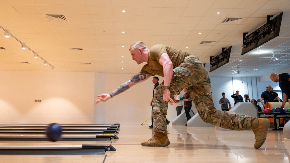 Defenders compete in a battle of the badges