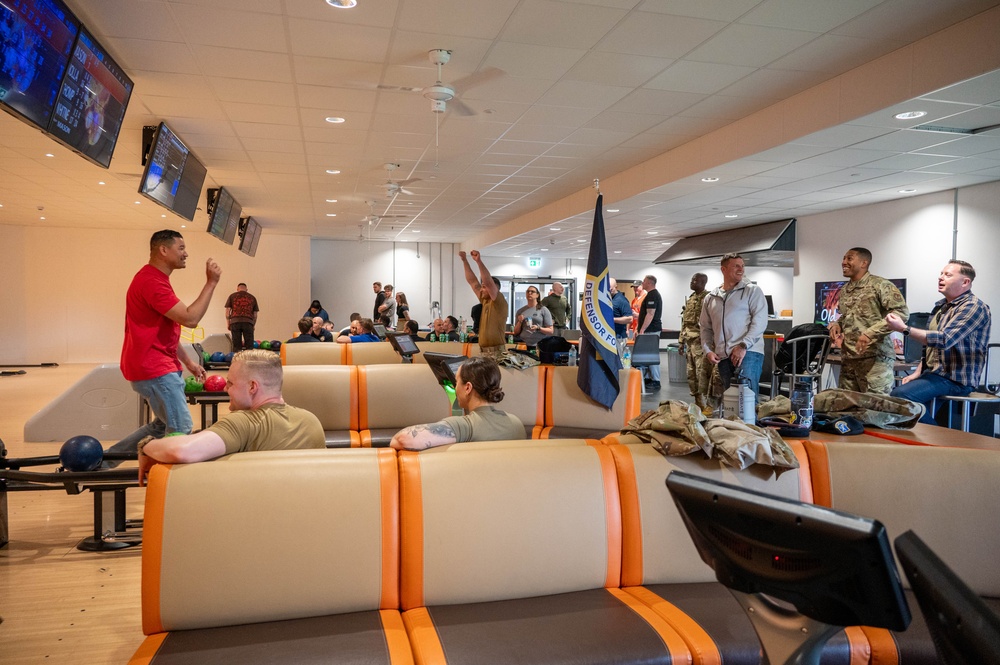 Defenders compete in a battle of the badges