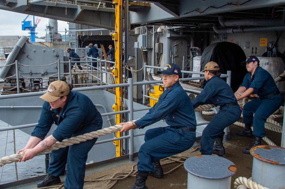 USS Ronald Reagan (CVN 76) departs Commander Fleet Activities, Yokosuka after 9 years as FDNF carrier