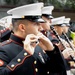 Marine Forces Reserve Band performs at The Battle of Flowers Parade