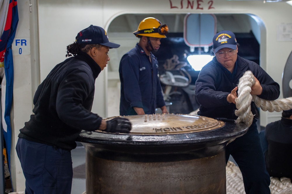 USS Ronald Reagan (CVN 76) departs Commander Fleet Activities, Yokosuka after 9 years as FDNF carrier