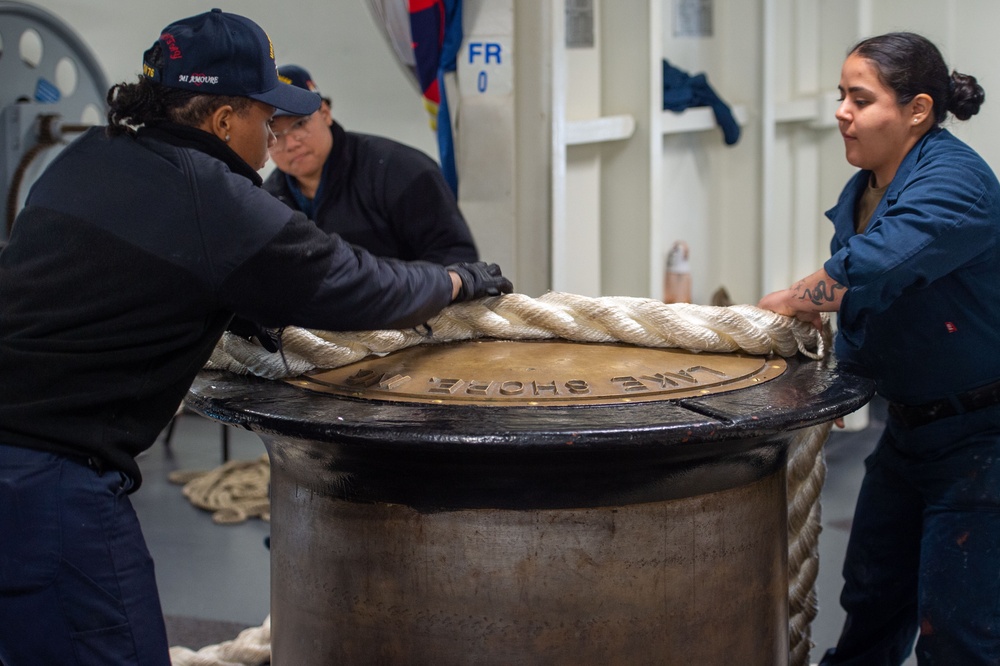 USS Ronald Reagan (CVN 76) departs Commander Fleet Activities, Yokosuka after 9 years as FDNF carrier