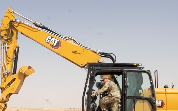 Combat Engineers prepare airfield for Airfield Damage Repair Training during Native Fury 24
