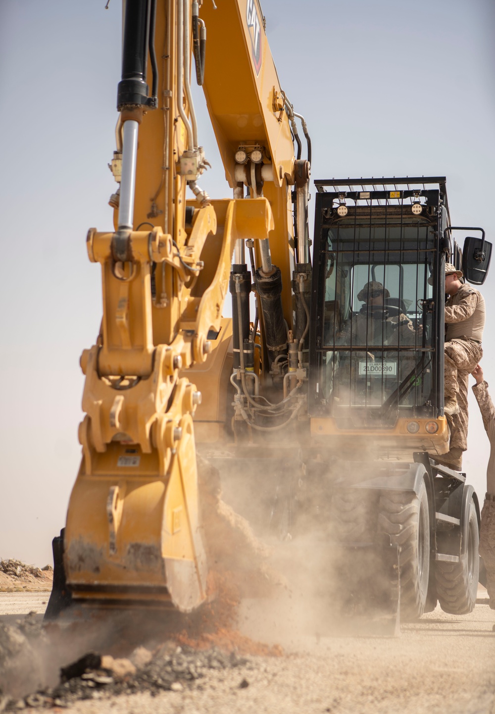 Combat Engineers prepare airfield for Airfield Damage Repair Training during Native Fury 24