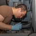Sailors conduct aircraft maintenance aboard Abraham Lincoln