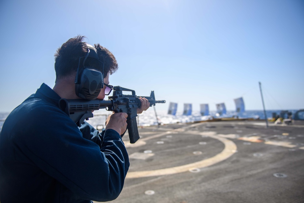 USS Laboon (DDG 58) Conducts a Live-Fire Exercise in the Red Sea