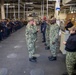 USS Tripoli Pipes Sailors Ashore