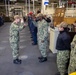 USS Tripoli Pipes Sailors Ashore