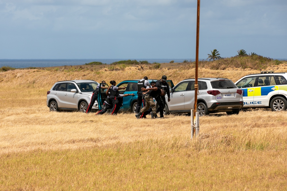 TRADEWINDS 24 participants demonstrate scenarios conducted during the exercise to distinguished visitors