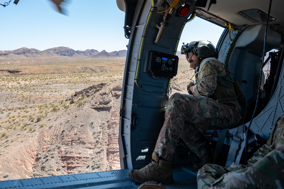 Airmen from the 88th TES and 413th FLTS conduct combat rescue training