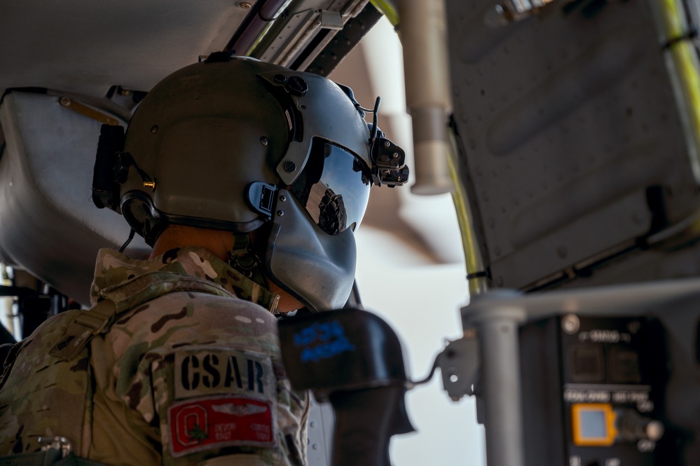 Airmen from the 88th TES and 413th FLTS conduct combat rescue training