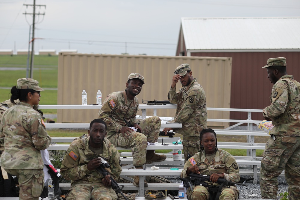 1067th at the Range on Annual Training