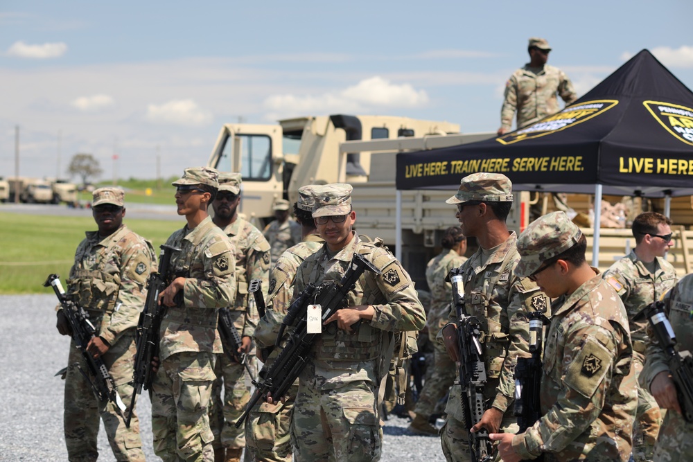 1067th at the Range on Annual Training