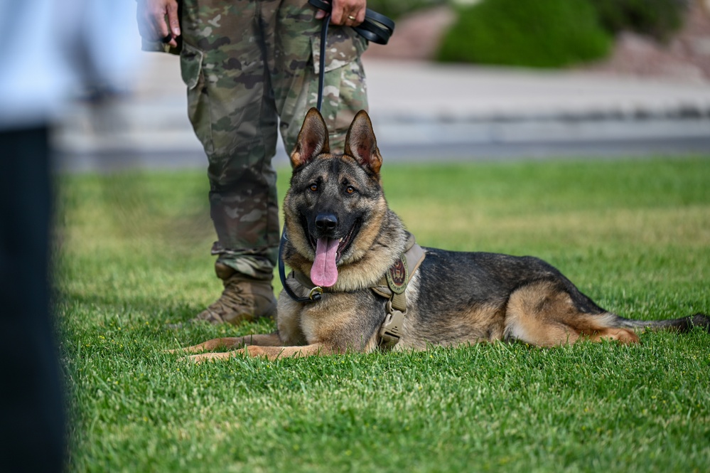 Police week opening ceremony at Nellis Air Force Base