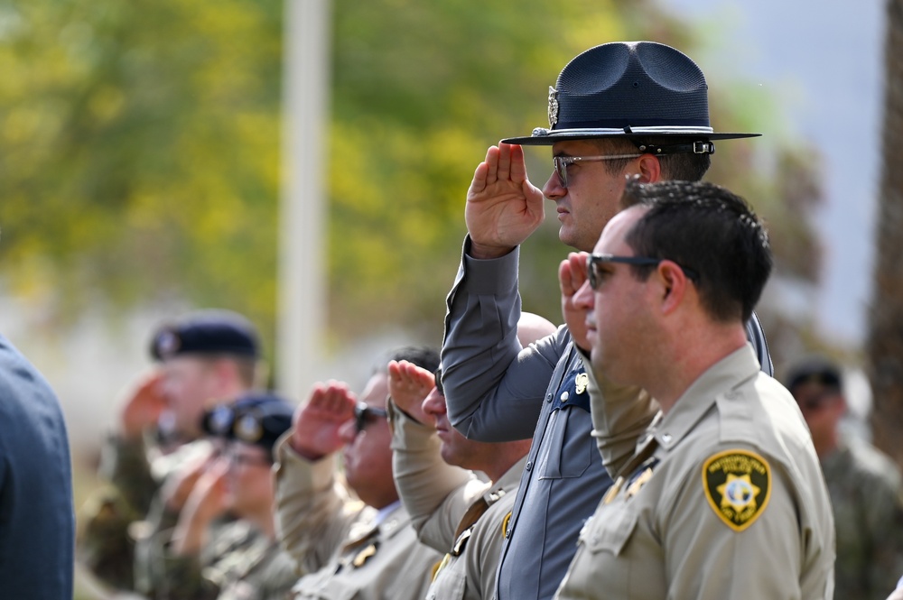 Police week opening ceremony at Nellis Air Force Base