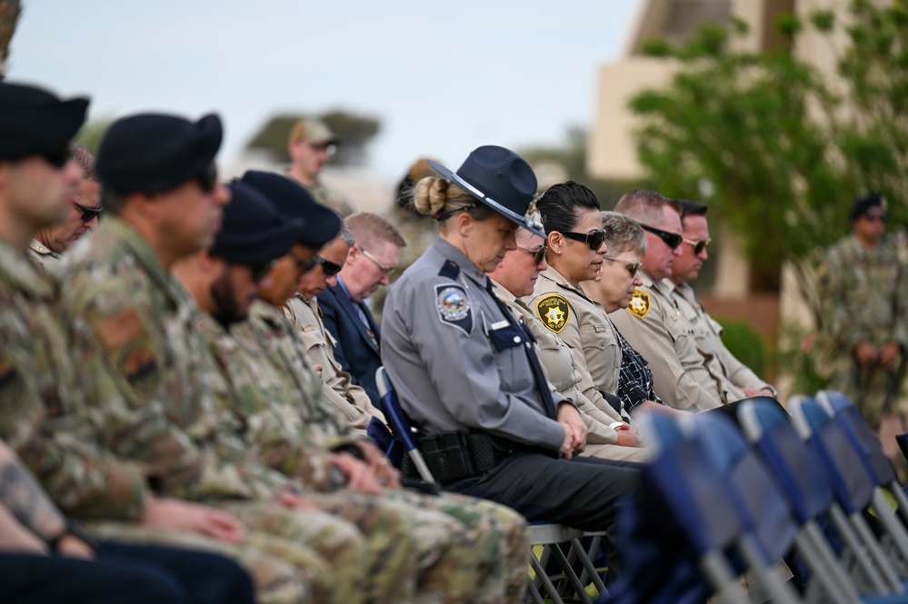 Police week opening ceremony at Nellis Air Force Base