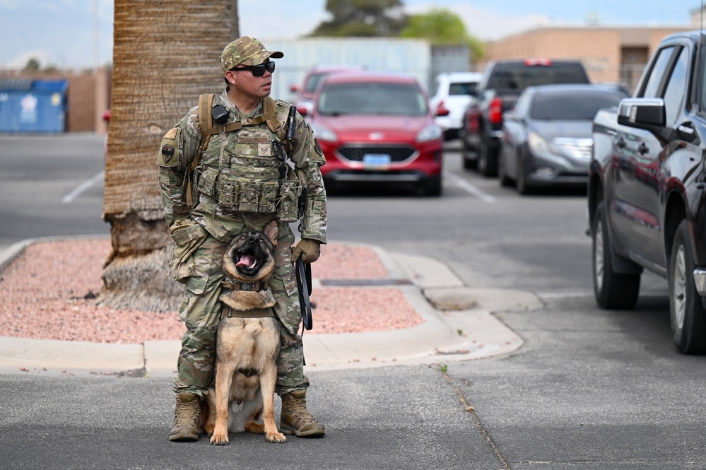 Police week opening ceremony at Nellis Air Force Base