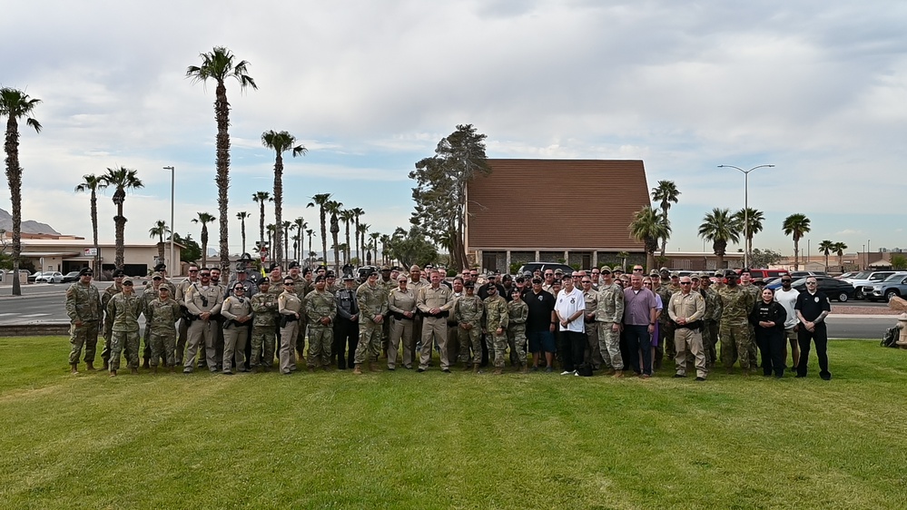 Police week opening ceremony at Nellis Air Force Base