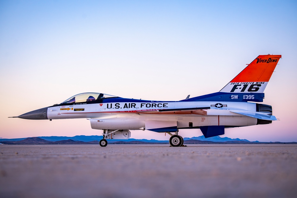 412th Test Wing repaints iconic livery for F-16 Viper Demo Team