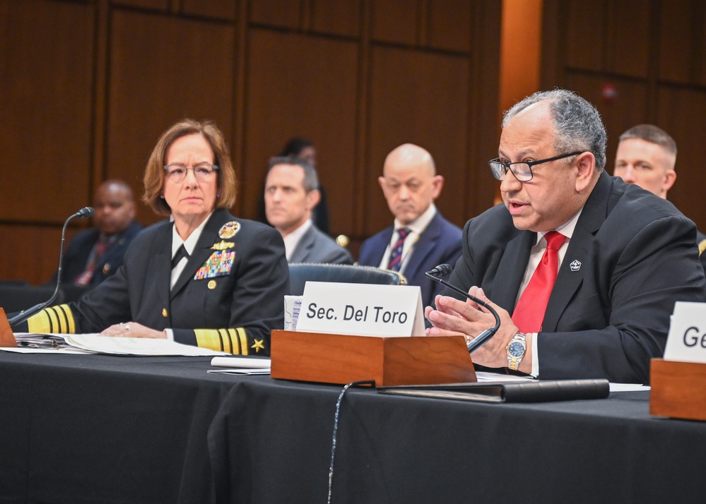 SECNAV Del Toro Testifies to the Senate Armed Services Committee 2024