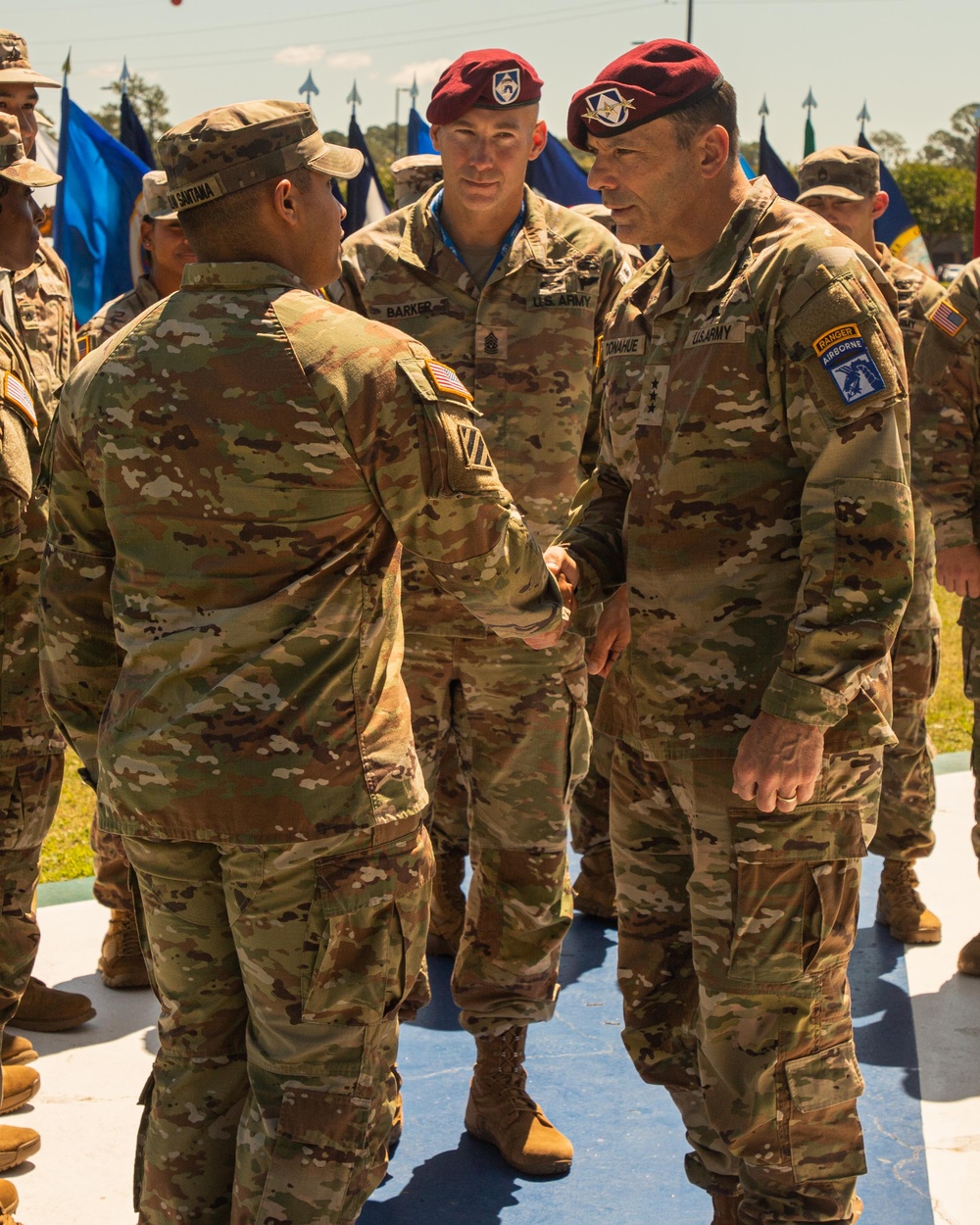3rd Infantry Division uncases colors