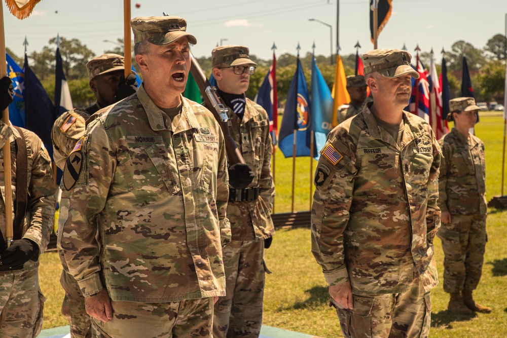3rd Infantry Division uncases colors