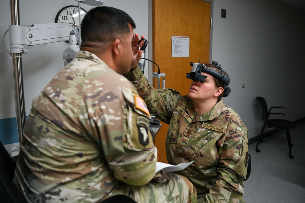 Battle Creek ANG Base optometrist sees training success during medical facility AT