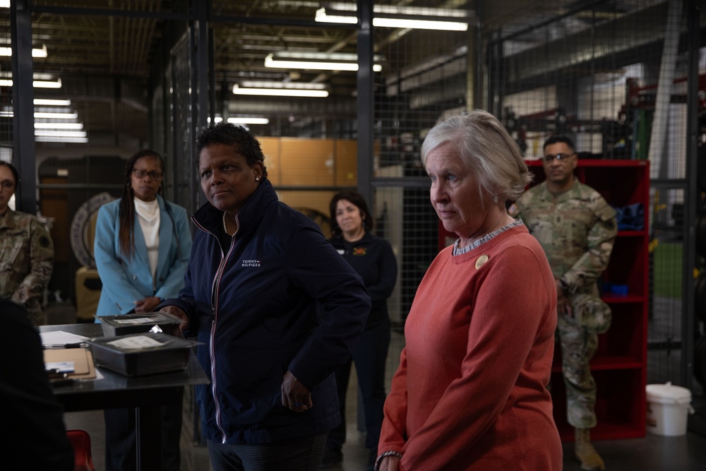 The Defense Advisory Committee on Women in the Services toured Joint Base Lewis-McChord
