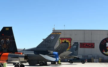 Luke AFB F-16s and F-35s fly with Kingsley Eagles