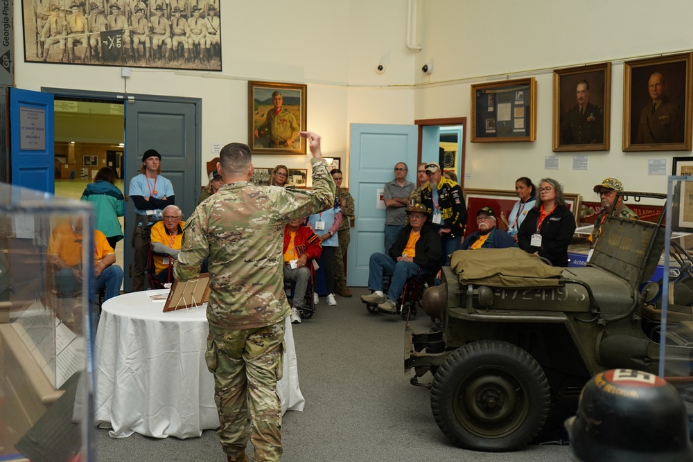 Historian Explains 29th Infantry Division Exhibit