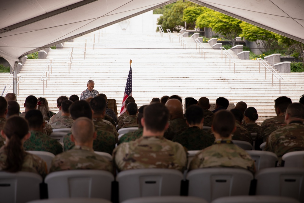 Day Two of LANPAC Celebrates 'Inspiration to Lead' at National Memorial Cemetery of the Pacific (Punchbowl)