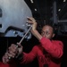 Sailors Conduct Aircraft Maintenance aboard the Abraham Lincoln