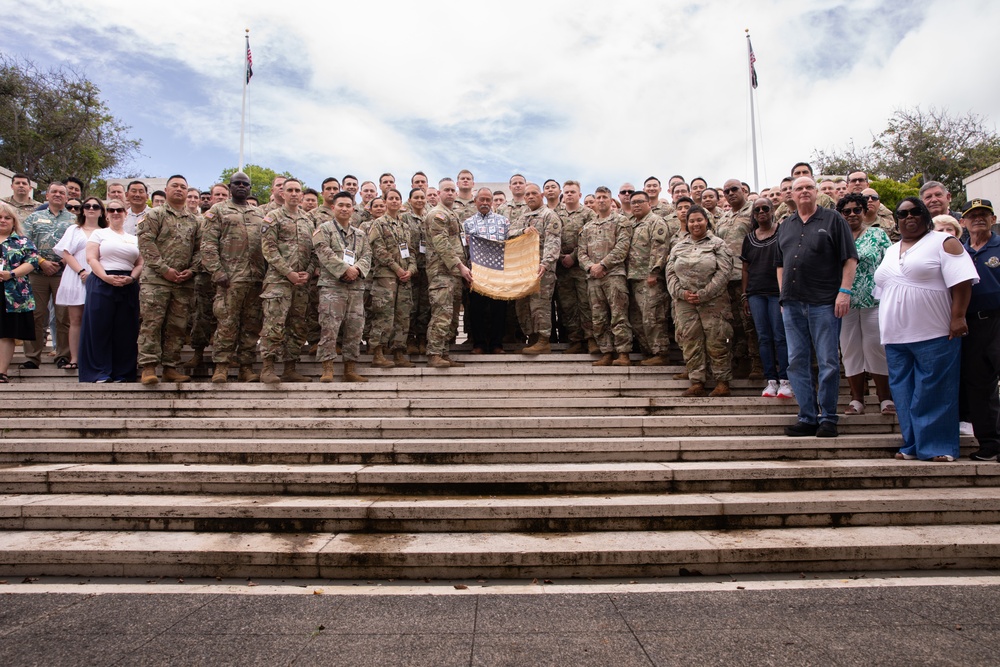 Day Two of LANPAC Celebrates 'Inspiration to Lead' at National Memorial Cemetery of the Pacific (Punchbowl).