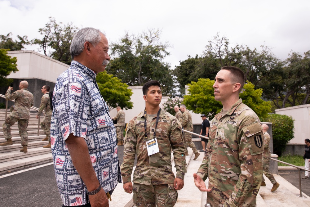 Day Two of LANPAC Celebrates 'Inspiration to Lead' at National Memorial Cemetery of the Pacific (Punchbowl).