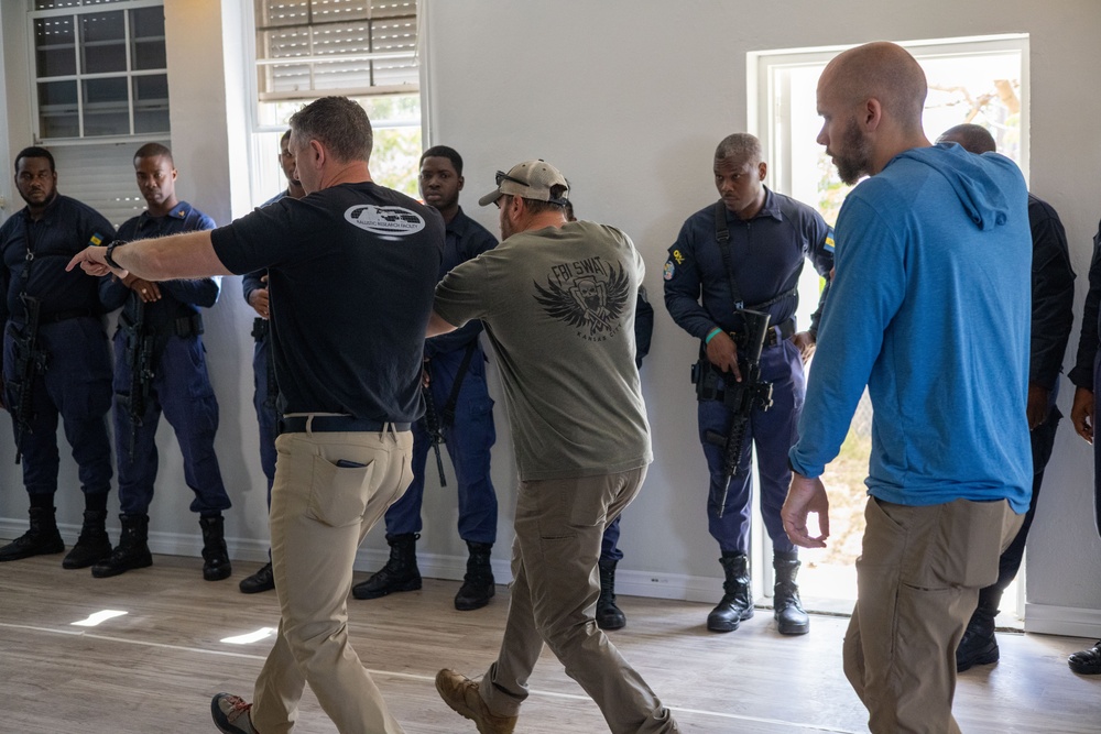 Special Operations and Interagency SWAT display cooperation during active shooter drill at TRADEWINDS 24