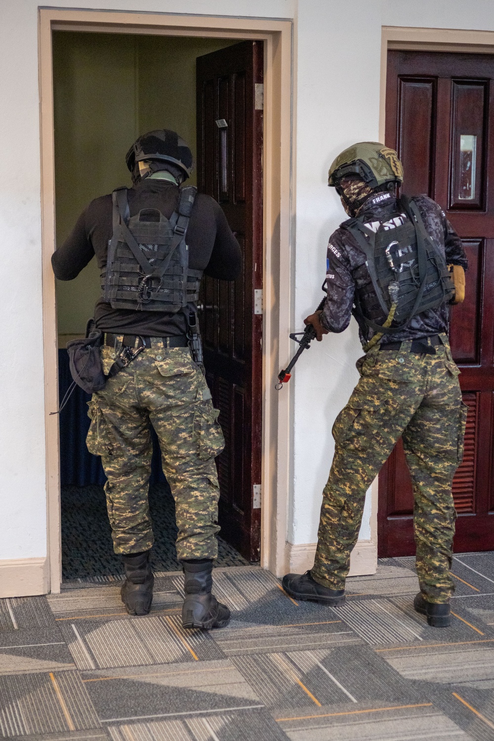 Special Operations and Interagency SWAT display cooperation during active shooter drill at TRADEWINDS 24