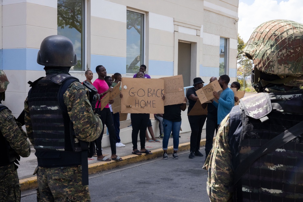 Special Operations and Interagency SWAT display cooperation during active shooter drill at TRADEWINDS 24