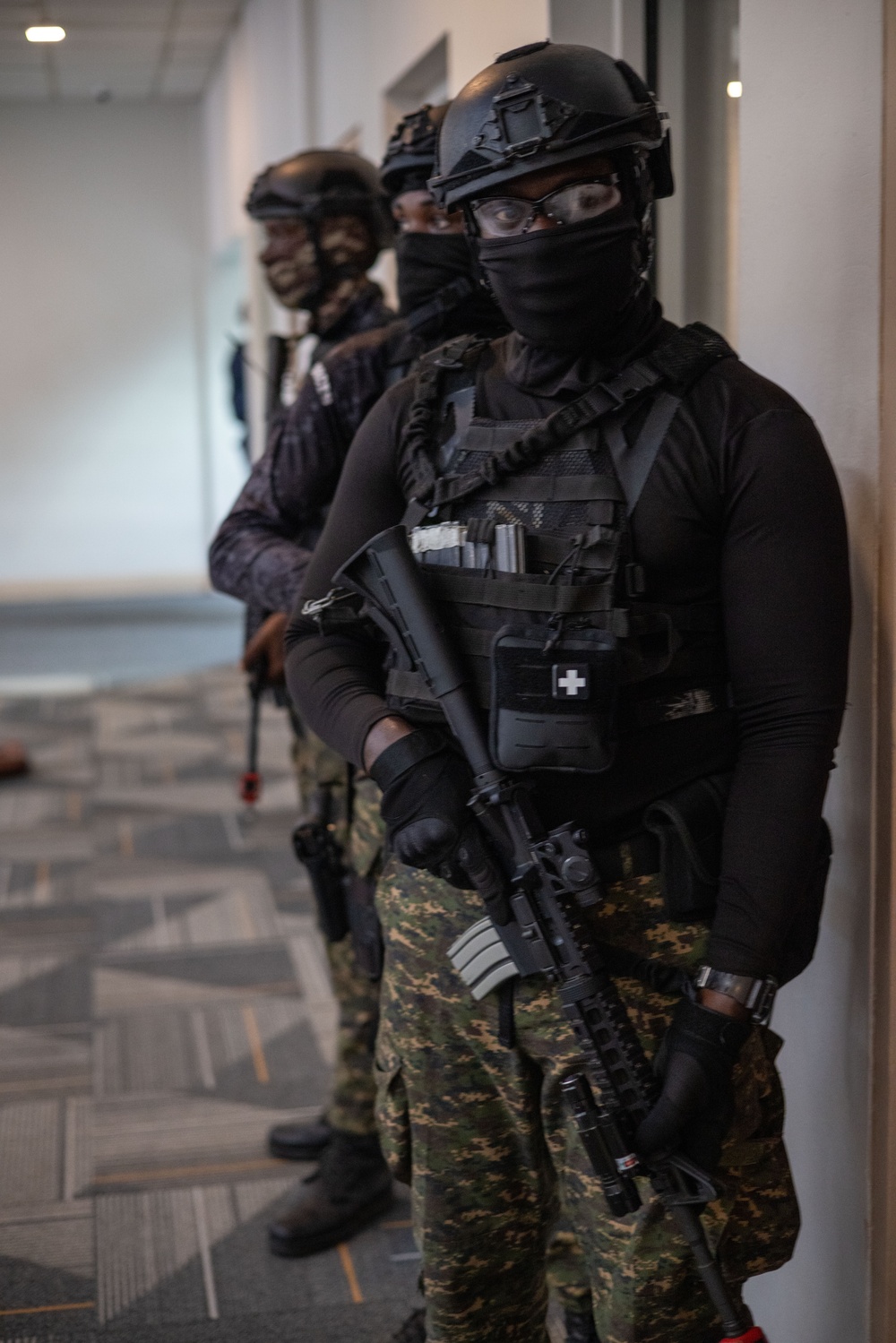 Special Operations and Interagency SWAT display cooperation during active shooter drill at TRADEWINDS 24